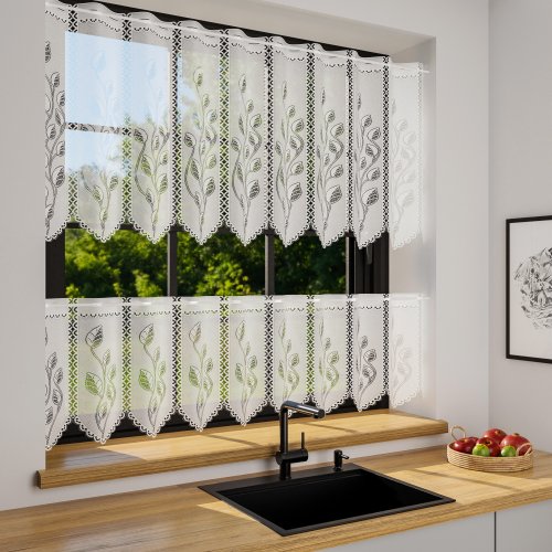 ZAZDROSTKA ŻAKARD LISTKI 40/65/80CM (cena za 0,50mb)