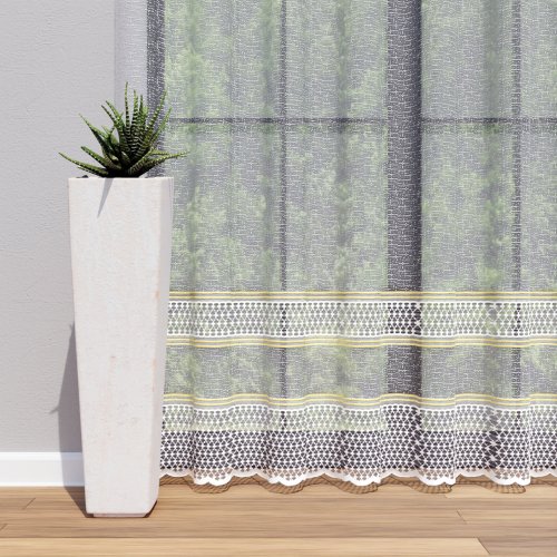 Firana żakard złote pasy do 250cm