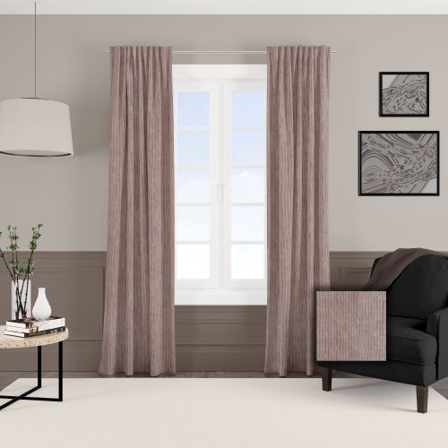 ZASŁONA DWUSTRONNA RIVER BRUDNY RÓŻ (KOLOR 012) JAK SZTRUKS