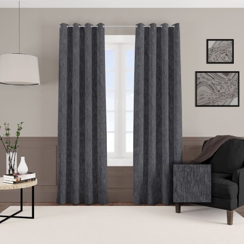 ZASŁONA DWUSTRONNA RIVER GRAFIT (KOLOR 011) JAK SZTRUKS