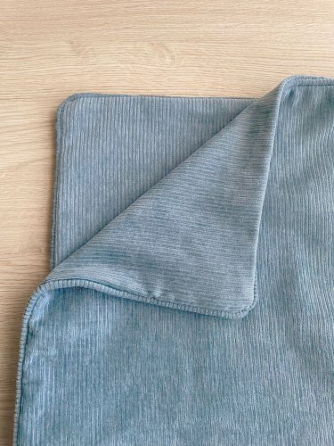 ZASŁONA DWUSTRONNA RIVER PASTELOWY NIEBIESKI (KOLOR 013) JAK SZTRUKS