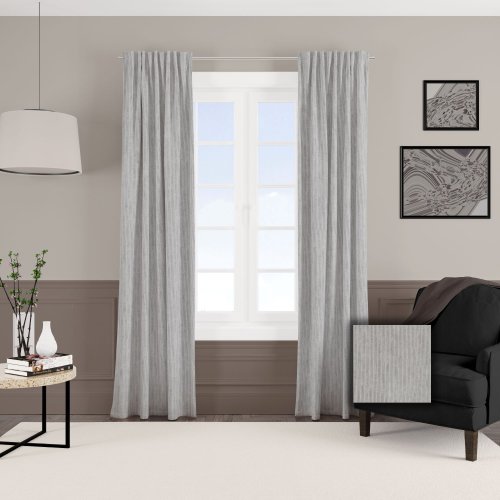 ZASŁONA DWUSTRONNA RIVER POPIELATA (KOLOR 009) JAK SZTRUKS