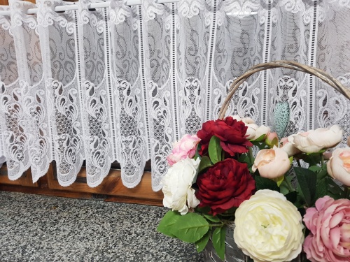 ZAZDROSTKA ŻAKARD FALA KWIAT 40/60/80CM   (cena za 0,50mb)