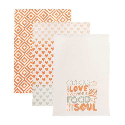 Ścierki 40 x 60cm Komplet 3 szt LOVE