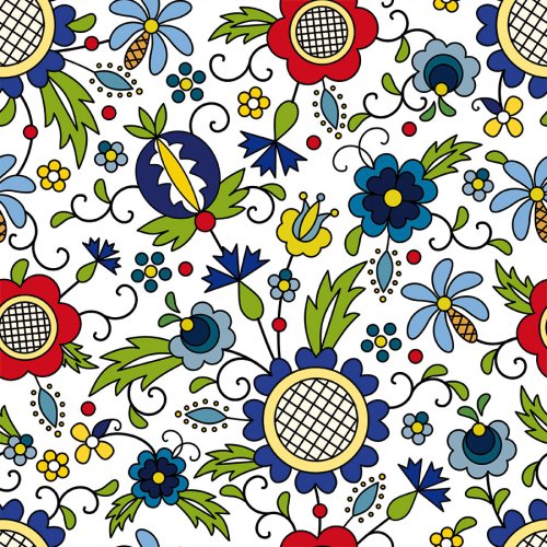 ZASŁONA FOLK KASZUBSKI SZER.150cm