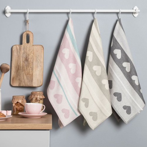 Ścierka kuchenna 50x70cm 1szt COOK SZARA 001