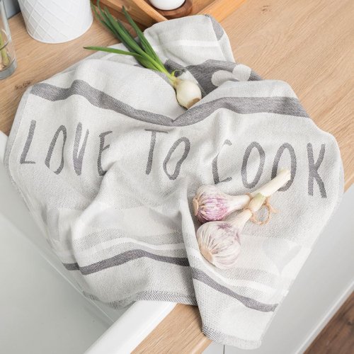 Ścierka kuchenna 50x70cm 1szt COOK SZARA 001