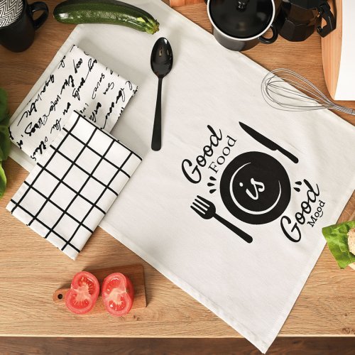 Ścierki 40 x 60cm Komplet 3 szt GOOD FOOD