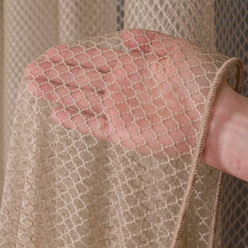 FIRANA FANTAZYJNA MOLLY CIEMNY BEŻOWY DO 300CM