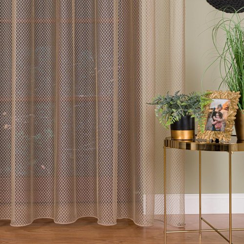 FIRANA FANTAZYJNA MOLLY CIEMNY BEŻOWY DO 300CM