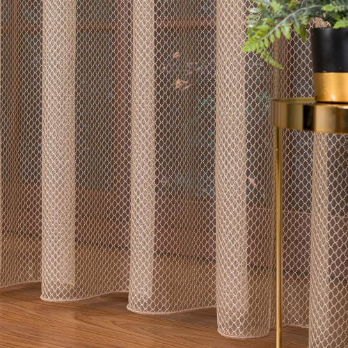 FIRANA FANTAZYJNA MOLLY CIEMNY BEŻOWY DO 300CM