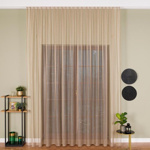 FIRANA FANTAZYJNA MOLLY JASNY BEŻOWY DO 300CM