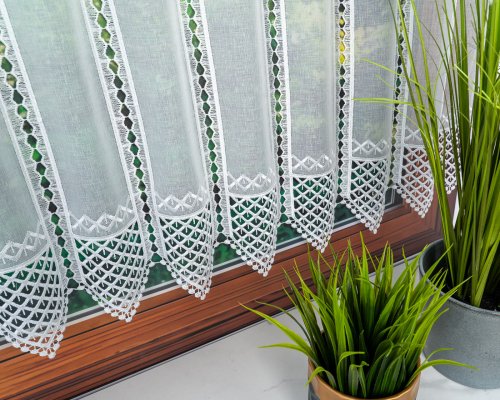 ZAZDROSTKA ETAMINA APLIKACJA BIEL  40/65/90/120CM  (cena za 0,50mb)