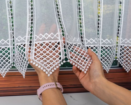 ZAZDROSTKA ETAMINA APLIKACJA BIEL  40/65/90/120CM  (cena za 0,50mb)