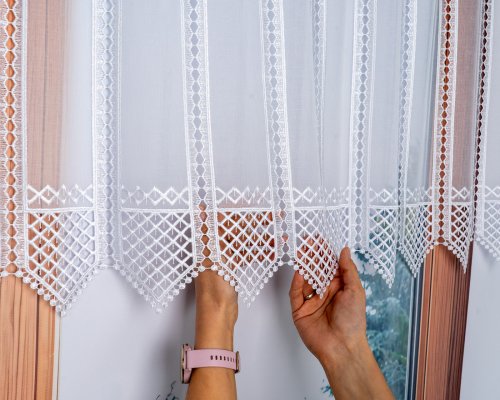 ZAZDROSTKA ETAMINA APLIKACJA BIEL  40/65/90/120CM  (cena za 0,50mb)