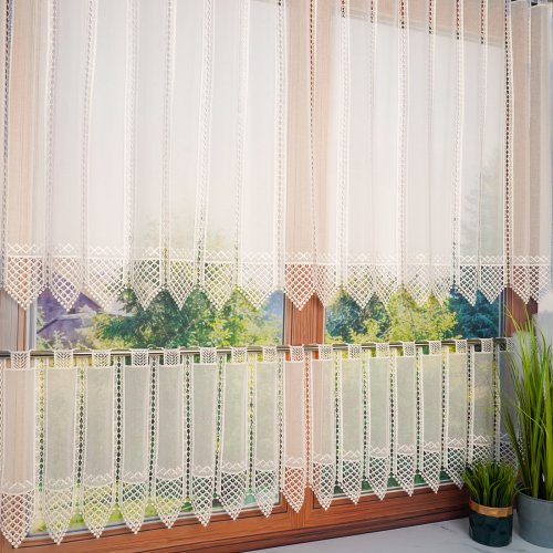 ZAZDROSTKA ETAMINA APLIKACJA ECRU  40/65/90/120CM  (cena za 0,50mb)