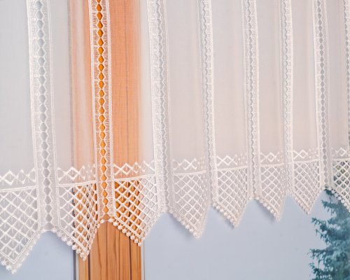 ZAZDROSTKA ETAMINA APLIKACJA ECRU  40/65/90/120CM  (cena za 0,50mb)