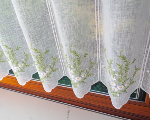 ZAZDROSTKA NATURAL HAFTOWANE STOKROTKI  35/60/90CM  (cena za 0,50mb)