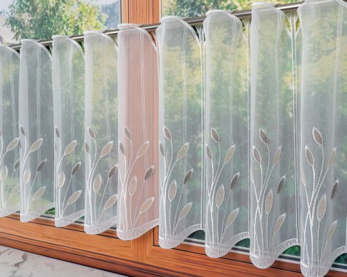 ZAZDROSTKA WOAL HAFT BRĄZ/KREM 45CM/75CM  (cena za 0,50mb)