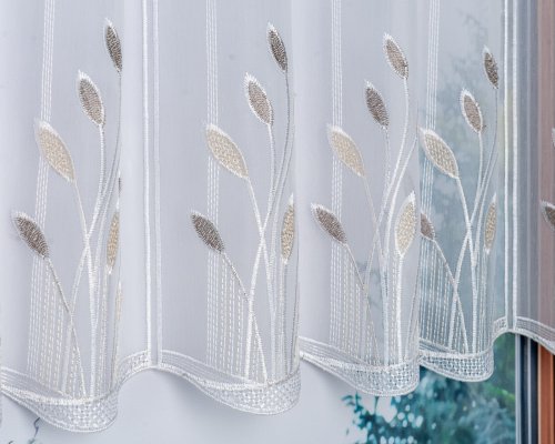 ZAZDROSTKA WOAL HAFT BRĄZ/KREM 45CM/75CM  (cena za 0,50mb)