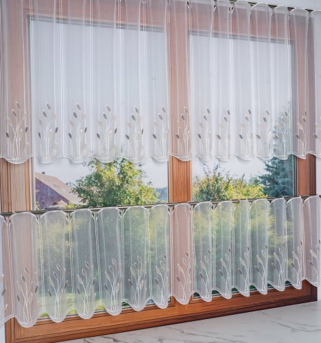 ZAZDROSTKA WOAL HAFT BRĄZ/KREM 45CM/75CM  (cena za 0,50mb)