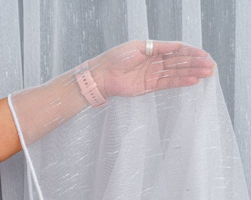 FIRANA MARKIZETA NOPKI BIEL SREBRO  320CM