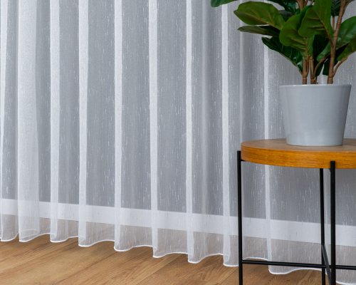 FIRANA MARKIZETA NOPKI BIEL SREBRO  320CM