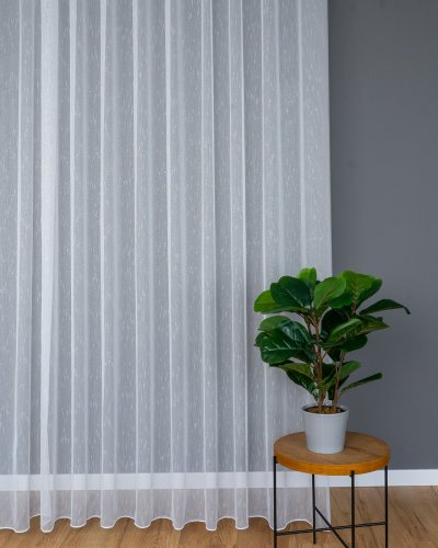 FIRANA MARKIZETA NOPKI BIEL SREBRO  320CM