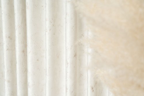 ZASŁONA GLOSS VELUR BŁYSK DRUK cream DO 300CM