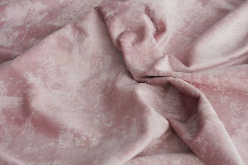 ZASŁONA GLOSS VELUR BŁYSK DRUK dirty pink DO 300CM