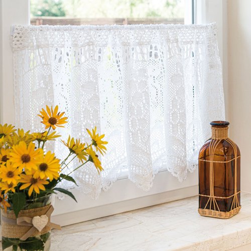 ZAZDROSTKA INKA KORONKA AŻUR  BIAŁA metraż (cena za 0,50mb)