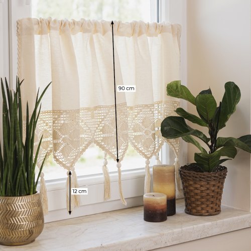 ZAZDROSTKA RACHELA KORONKA AŻUR  ECRU metraż (cena za 0,50mb)