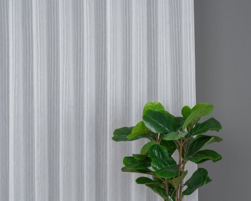 FIRANA JODEŁKA LINIE PION TŁO BIEL-SREBRO OŁ. 300CM