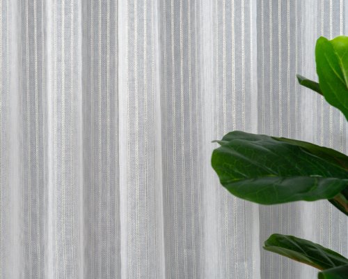 FIRANA JODEŁKA LINIE PION TŁO BIEL-ZŁOTO OŁ. 300CM