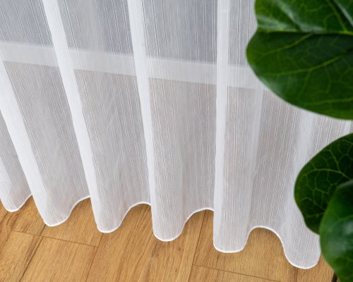 FIRANA JODEŁKA LINIE PION TŁO biel OŁ. 300CM