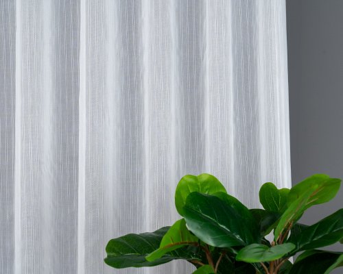 FIRANA JODEŁKA LINIE PION TŁO biel OŁ. 300CM