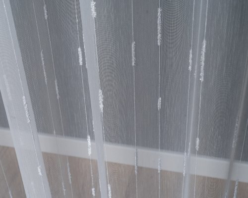 FIRANA LINIE PION SZCZOTKI  TŁO BIEL SREBRO OŁ. 300CM