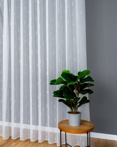 FIRANA LINIE PION SZCZOTKI  TŁO BIEL SREBRO OŁ. 300CM