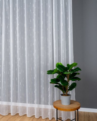 FIRANA LINIE PION SZCZOTKI  TŁO BIEL ZŁOTO OŁ. 300CM