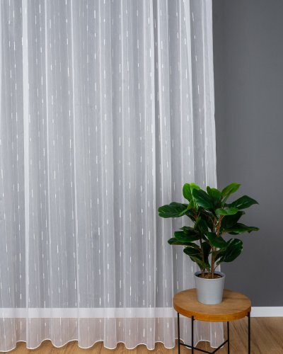 FIRANA LINIE PION SZCZOTKI  TŁO BIEL ZŁOTO OŁ. 300CM