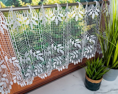 ZAZDROSTKA GIPIURA ELWIRA BIEL 40/60/80CM  (cena za 0,50mb)