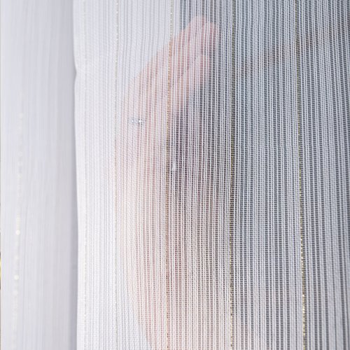 FIRANA BIAŁA POŁYSK FANTAZYJNA SREBRO OŁ. 300CM