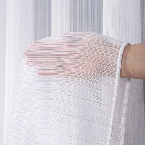 FIRANA BIAŁA POŁYSK FANTAZYJNA SREBRO OŁ. 300CM