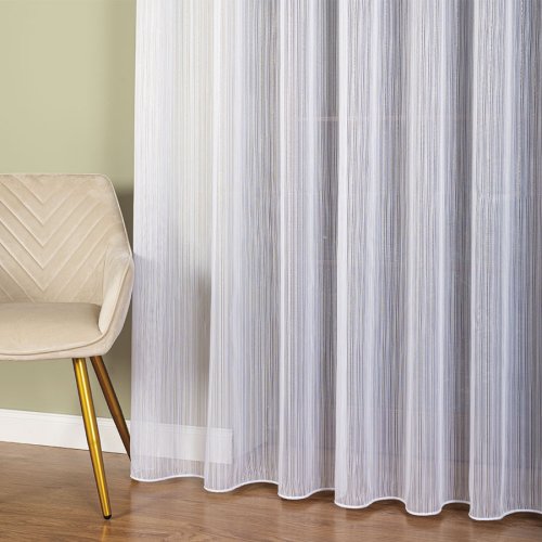 FIRANA BIAŁA POŁYSK FANTAZYJNA SREBRO OŁ. 300CM