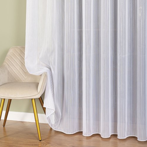 FIRANA BIAŁA POŁYSK FANTAZYJNA SREBRO OŁ. 300CM