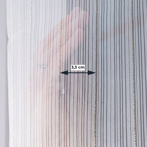 FIRANA BIAŁA POŁYSK FANTAZYJNA SREBRO OŁ. 300CM