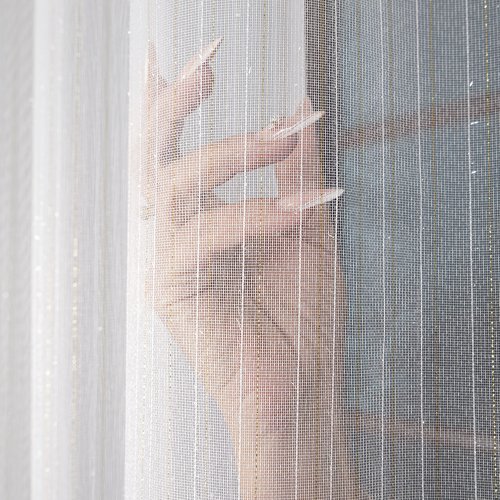 FIRANA FANTAZYJNA TŁO BIEL ZŁOTO OŁ. 300CM