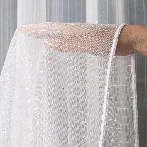 FIRANA FANTAZYJNA TŁO BIEL ZŁOTO OŁ. 300CM