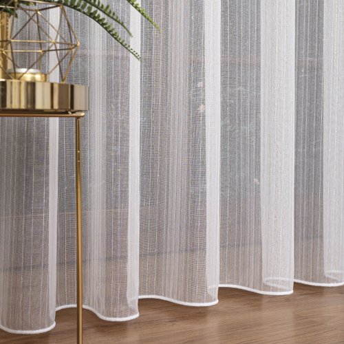 FIRANA FANTAZYJNA TŁO BIEL ZŁOTO OŁ. 300CM