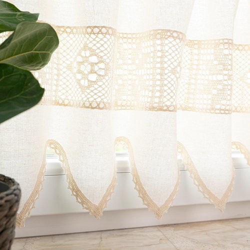 ZAZDROSTKA ERIS KORONKA AŻUR  KREM metraż 45CM/75CM(cena za 0,50mb)